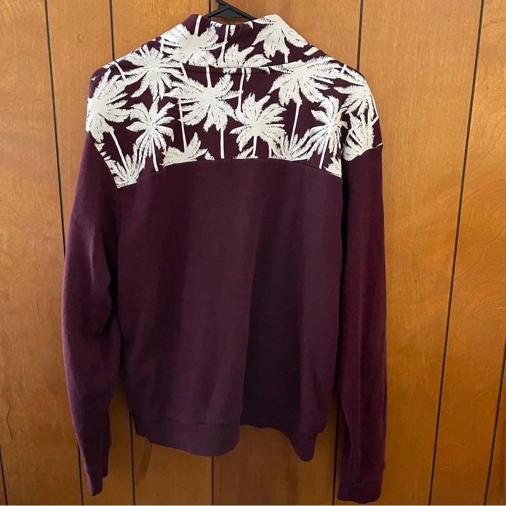 Rare PINK Victoria's Secret VS Palm LOGO Pullover Sweatshirt Top Large - Picture 7 of 8